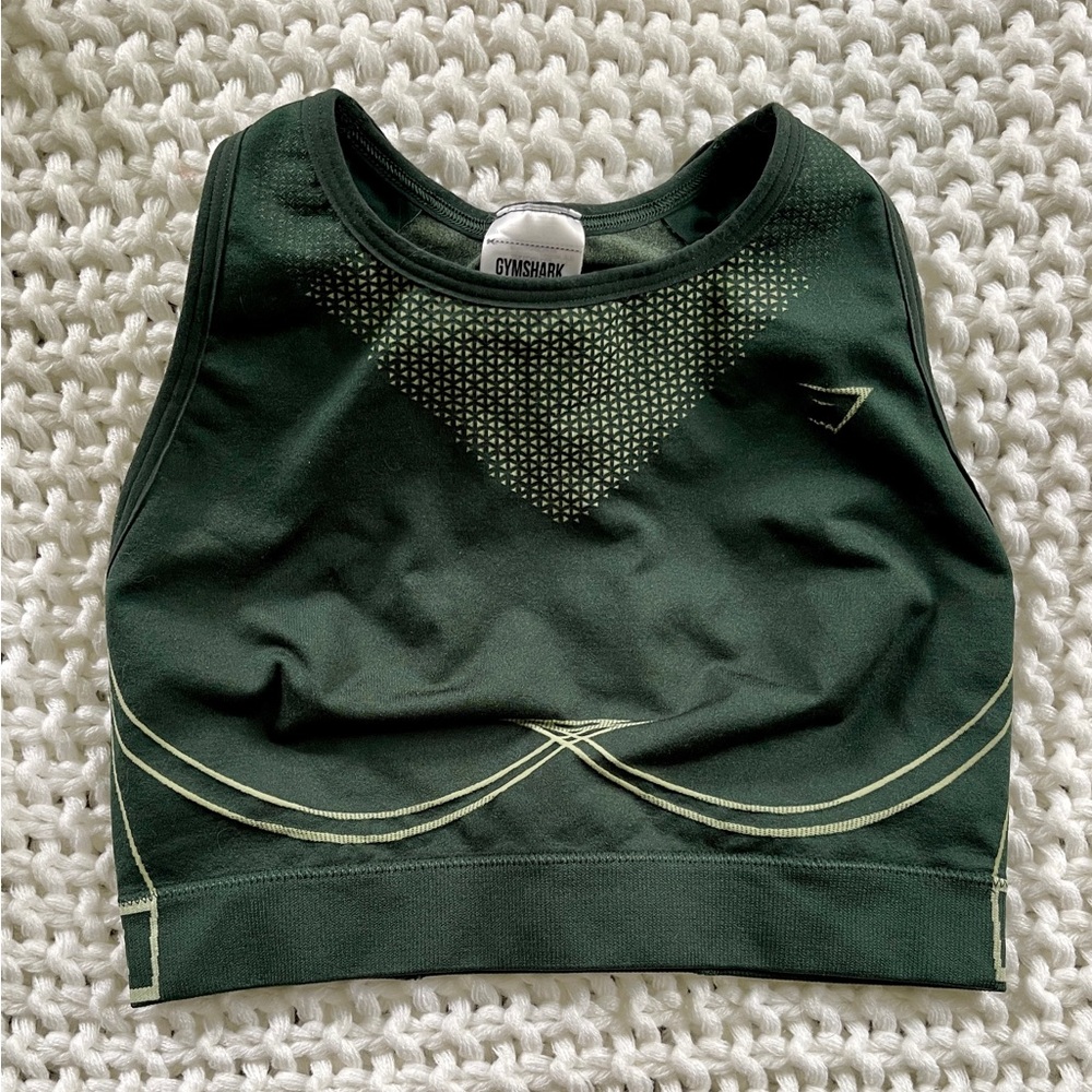 Gymshark apex seamless sports bra obsidian green